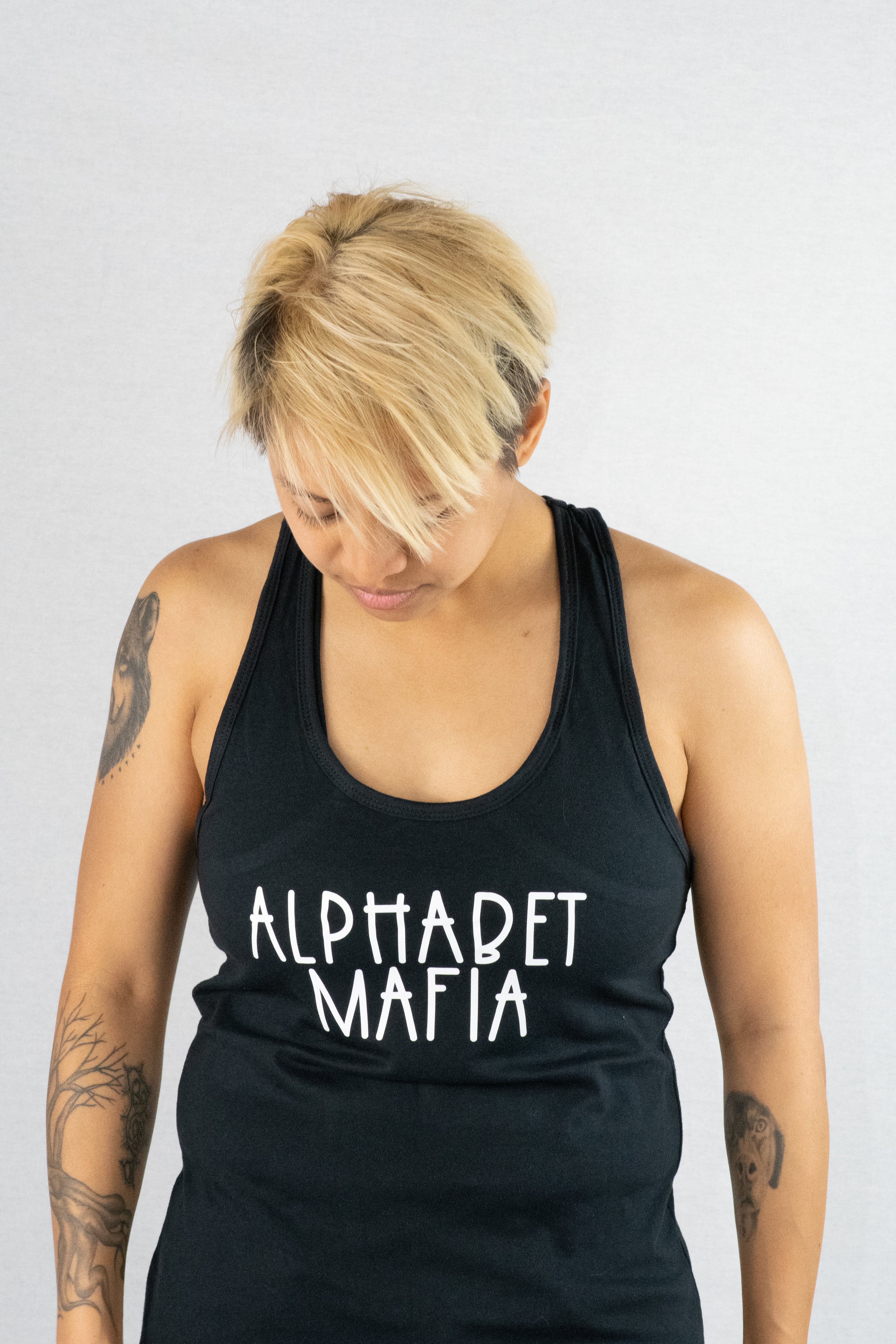 Alphabet Mafia • Black + White Tank
