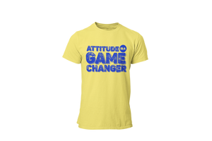 Attitude is a Game Changer • Yellow + Blue Tee