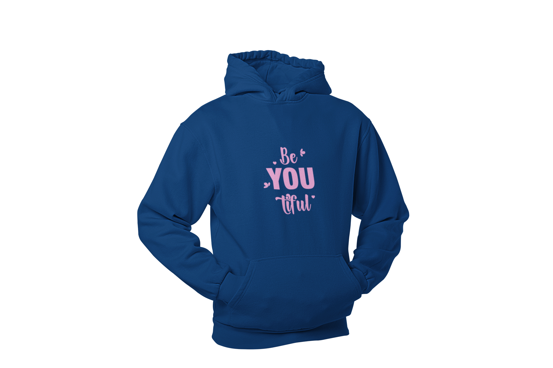 Be You Tiful Navy Blue Pink Hoodie