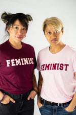 Feminist • Plum + Pink Tee