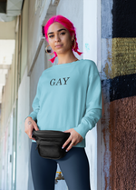 Gay • Blue + Black Sweatshirt