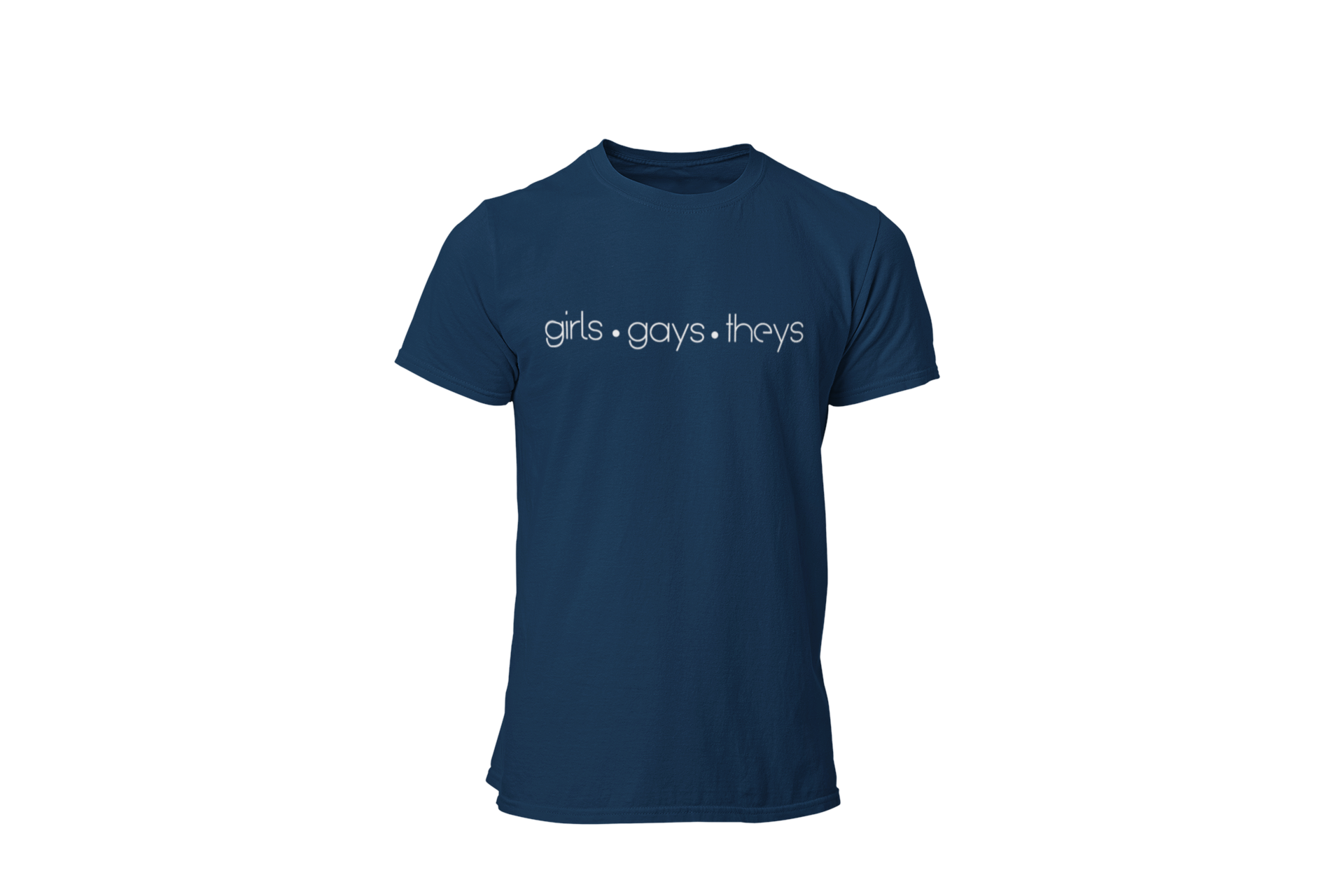 Girls•Gays•Theys • Athletic Heather + White Tee