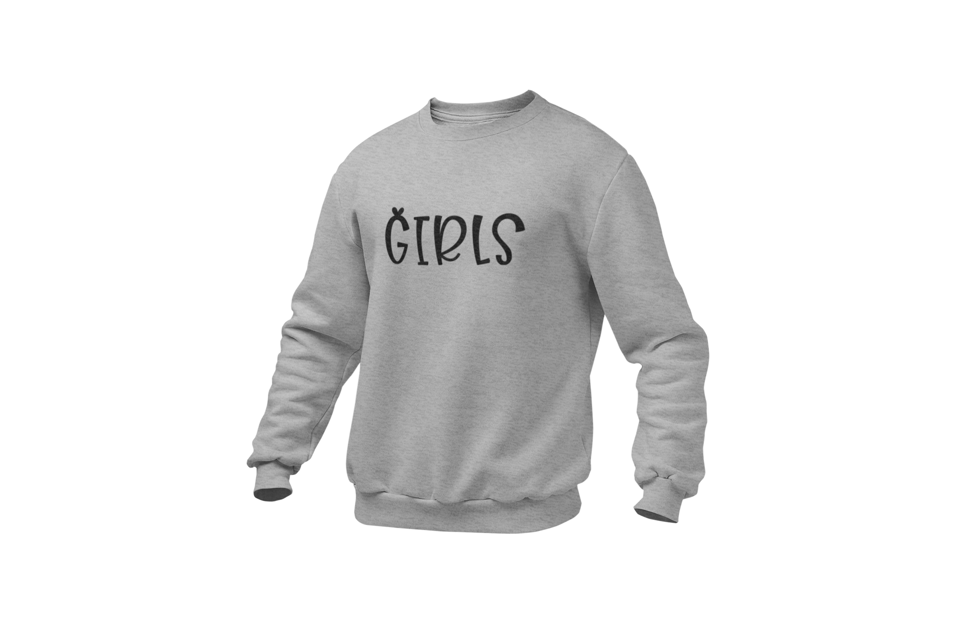 Girls • Athletic Heather + Black Sweatshirt