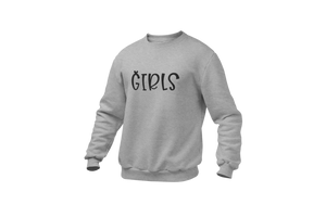 Girls • Athletic Heather + Black Sweatshirt