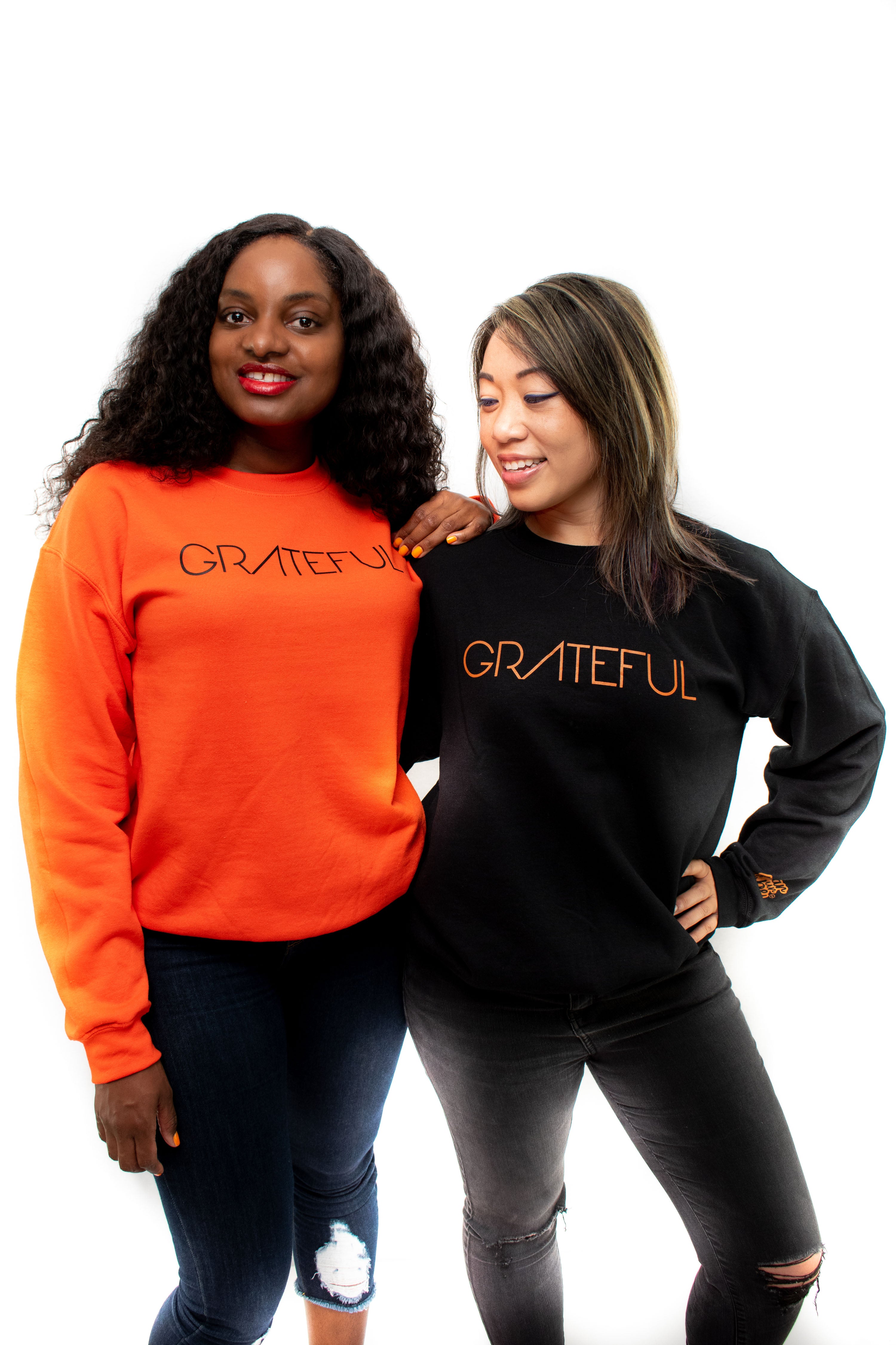 Grateful • Orange + Black Series Sweatshirt