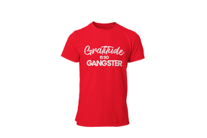Gratitude Is So Gangster • Red + White Tee