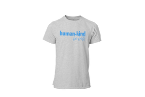 Human + Kind [be both] • Heather Gray + Blue Tee
