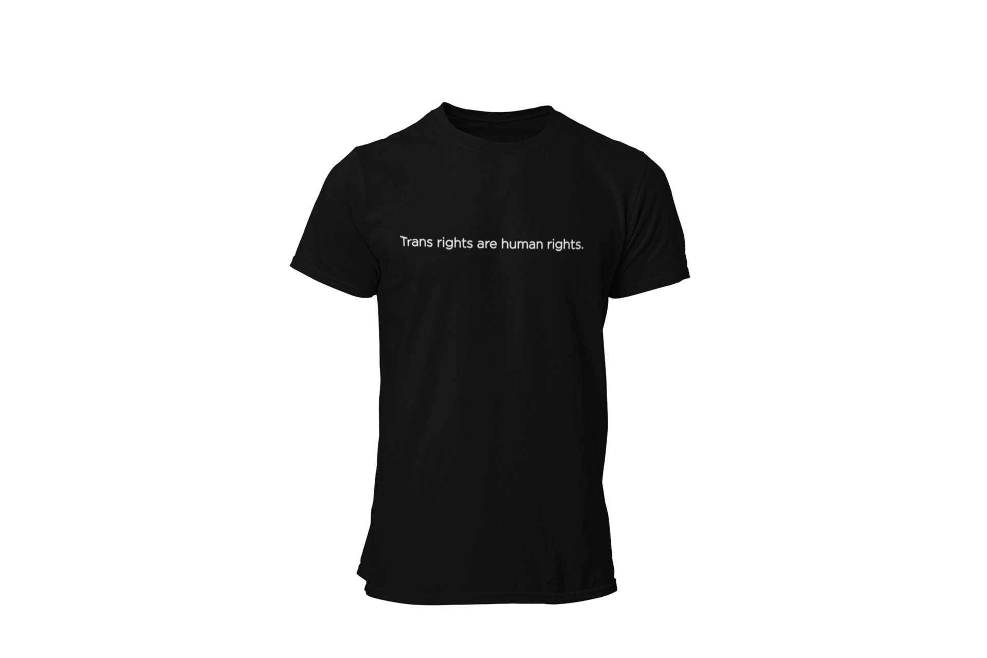 Trans Rights Are Human Rights • Black + White Tee